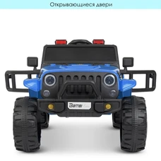 Детский электромобиль M 4282EBLR-4 синий Jeep с двумя моторами фото 14