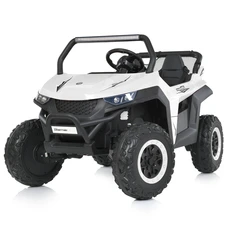 Двухместный детский электромобиль M 5025EBLR-1(24V) белый с четырьмя моторами по 90W фото 21