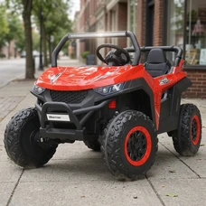Двухместный детский электромобиль M 5025EBLR-3(24V) красный с четырьмя моторами по 90W