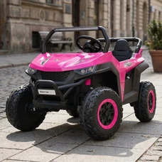 Двухместный детский электромобиль M 5025EBLR-8(24V) розовый с четырьмя моторами по 90W