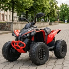 Детский квадроцикл M 5001EBLR-3 красный с пультом управления