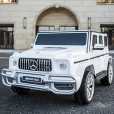 Двухместный детский электромобиль M 4259EBLR-1 белый Mercedes с четырьмя моторами фото 63
