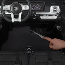 Двухместный детский электромобиль M 4259EBLRS-2 черный Mercedes в автопокраске фото 53