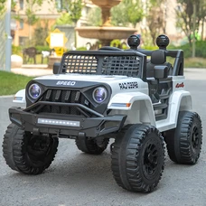 Детский электромобиль M 5836EBLR-1 белый Jeep с четырьмя моторами