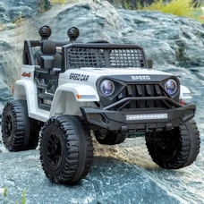 Детский электромобиль M 5836EBLR-1 белый Jeep с четырьмя моторами фото 37