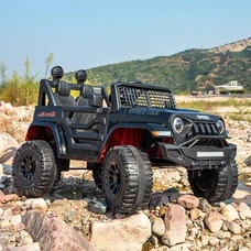 Детский электромобиль M 5836EBLRS-2 черный Jeep с четырьмя моторами фото 41