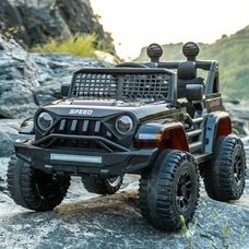Детский электромобиль M 5836EBLRS-2 черный Jeep с четырьмя моторами фото 63