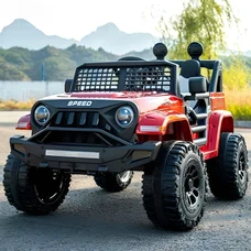 Детский электромобиль M 5836EBLRS-3 красный Jeep с четырьмя моторами