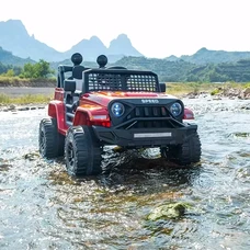 Детский электромобиль M 5836EBLRS-3 красный Jeep с четырьмя моторами фото 37