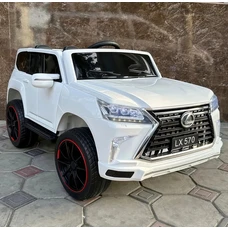 Детский электромобиль M 6140EBLR-1 белый Lexus с двумя моторами фото 14
