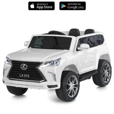 Детский электромобиль M 6140EBLR-1 белый Lexus с двумя моторами фото 22