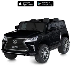 Детский электромобиль M 6140EBLR-2 черный Lexus с двумя моторами фото 15