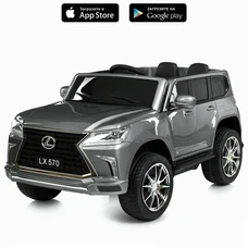 Детский электромобиль M 6140EBLRS-11 серый Lexus в автопокраске фото 41
