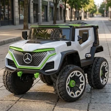 Детский электромобиль M 5912EBLR-1 белый Mercedes с четырьмя моторами по 25W