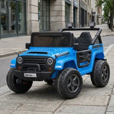 Двухместный детский электромобиль M 6287EBLR-4(24V) Jeep синий