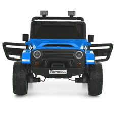 Двухместный детский электромобиль M 6287EBLR-4(24V) Jeep синий фото 14