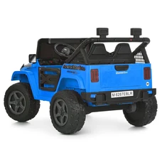 Двухместный детский электромобиль M 6287EBLR-4(24V) Jeep синий фото 21