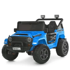 Двухместный детский электромобиль M 6287EBLR-4(24V) Jeep синий фото 37