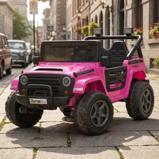 Двухместный детский электромобиль M 6287EBLR-8(24V) Jeep розовый