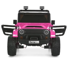 Двухместный детский электромобиль M 6287EBLR-8(24V) Jeep розовый фото 14