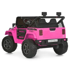Двухместный детский электромобиль M 6287EBLR-8(24V) Jeep розовый фото 21