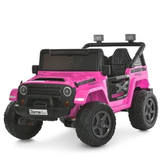 Двухместный детский электромобиль M 6287EBLR-8(24V) Jeep розовый фото 37