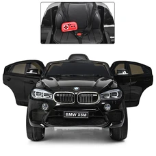 Детский электромобиль JJ2199EBLR-2 черный BMW с мягким сиденьем фото 16