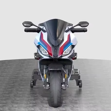 Детский мотоцикл на аккумуляторе M 6143EL-1 белый BMW фото 21