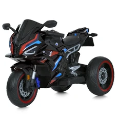 Детский мотоцикл на аккумуляторе M 6143EL-2 черный BMW фото 41