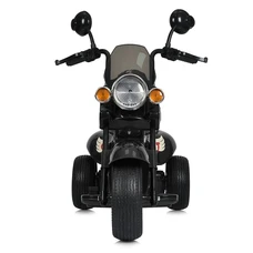 Детский мотоцикл M 5739EL-2 черный Harley-Davidson мягкое сиденье со спинкой фото 14