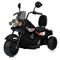 Детский мотоцикл M 5739EL-2 черный Harley-Davidson мягкое сиденье со спинкой фото 21