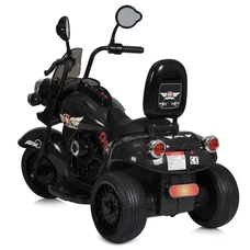 Детский мотоцикл M 5739EL-2 черный Harley-Davidson мягкое сиденье со спинкой фото 37