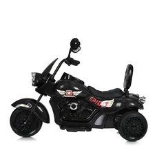 Детский мотоцикл M 5739EL-2 черный Harley-Davidson мягкое сиденье со спинкой фото 41