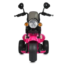 Детский мотоцикл M 5739EL-8 розовый Harley-Davidson мягкое сиденье со спинкой фото 14
