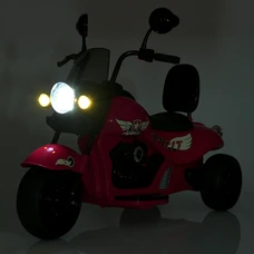 Детский мотоцикл M 5739EL-8 розовый Harley-Davidson мягкое сиденье со спинкой фото 54