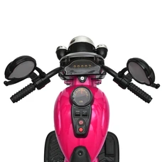 Детский мотоцикл M 5739EL-8 розовый Harley-Davidson мягкое сиденье со спинкой фото 63