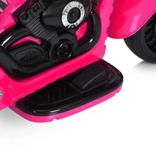 Детский мотоцикл M 5739EL-8 розовый Harley-Davidson мягкое сиденье со спинкой фото 86