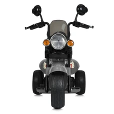 Детский мотоцикл M 5739EL-11 серый Harley-Davidson мягкое сиденье со спинкой фото 14