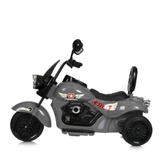 Детский мотоцикл M 5739EL-11 серый Harley-Davidson мягкое сиденье со спинкой фото 41