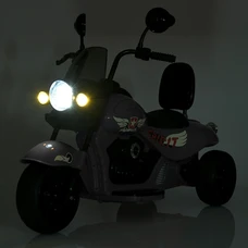 Детский мотоцикл M 5739EL-11 серый Harley-Davidson мягкое сиденье со спинкой фото 54