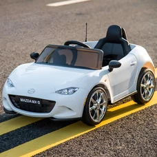 Детский электромобиль M 5846EBLR-1 белый Mazda с четырьмя моторами фото 37