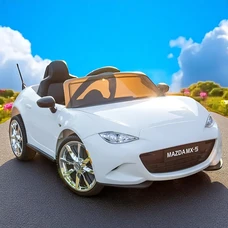 Детский электромобиль M 5846EBLR-1 белый Mazda с четырьмя моторами фото 54