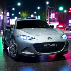 Детский электромобиль M 5846EBLRS-11 серый Mazda в автопокраске фото 21