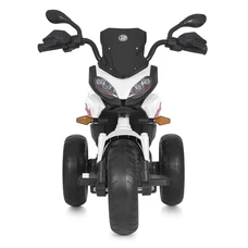 Детский мотоцикл M 5037EL-1 белый с мягким сиденьем фото 14