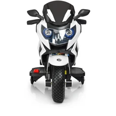 Детский мотоцикл M 3681AL-1 белый с надувными колесами фото 14