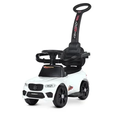 Детский электромобиль каталка - толокар M 4855LR-1 белая с ручкой