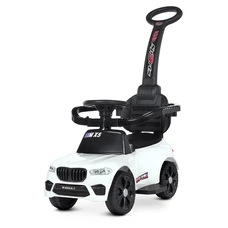 Детский электромобиль каталка - толокар M 4850LR-1 белая с ручкой