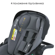 Автокресло El Camino i-Flow ME 1198 Gray серое i-Size R129 рост 40-87 см фото 71