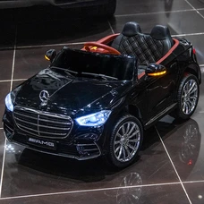Детский электромобиль M 6020EBLRS-2 черный Mercedes в автопокраске фото 11