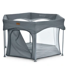 Детский манеж El Camino Swift 6 ME 1195 Dark Gray темно-серый с матрасиком фото 14